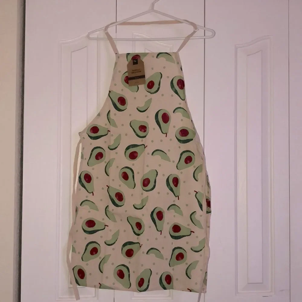Mabelle Home Collection Avocado Print Cotton Apron